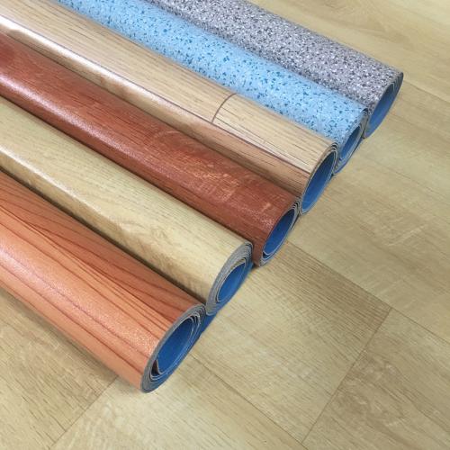 加厚耐磨石塑PVC地板革辦公商用工程革實心石塑地板卷材密實地膠