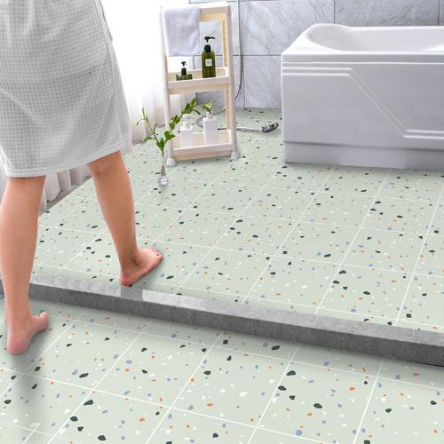 加厚衛生間浴室廚房廁所地板貼磚自粘防水耐磨地面臥室pvc地貼紙