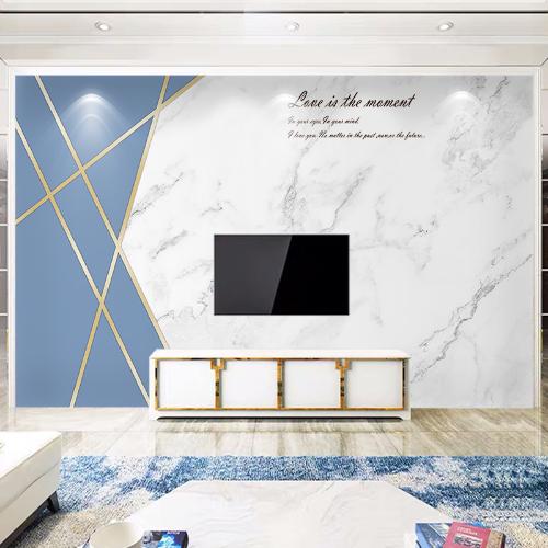 北歐8d電視背景牆壁紙現代簡約3d立體幾何牆紙客廳裝飾牆布5d壁畫