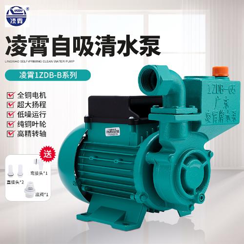 廣東凌霄牌水泵1ZDB35/45/65型自吸清水泵家用自來水增壓泵抽水機
