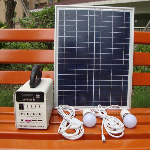 20W戶外太陽能發電機太陽能發電系統 家用小系統 移動照明系統
