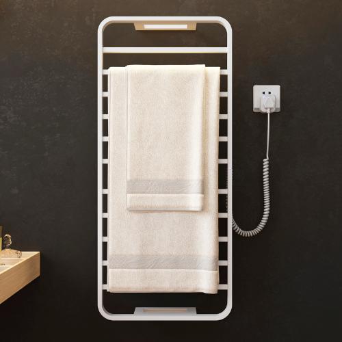 智能電熱毛巾架家用速乾衣服浴室烘乾不鏽鋼壁掛浴巾免打孔置物架