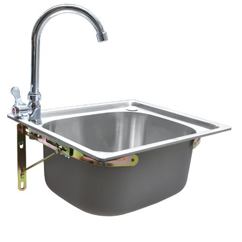 廚房水池不鏽鋼水槽單槽小水盆洗菜槽盆洗碗槽簡易洗碗池水槽支架