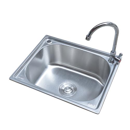 廚房304洗手盆不鏽鋼洗菜盆單槽水槽 簡易洗碗槽水池單池洗單盆盤