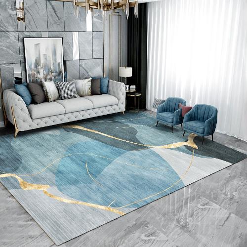 現代簡約美式客廳地毯臥室滿鋪地墊輕奢ins風家用牀邊地毯大面積