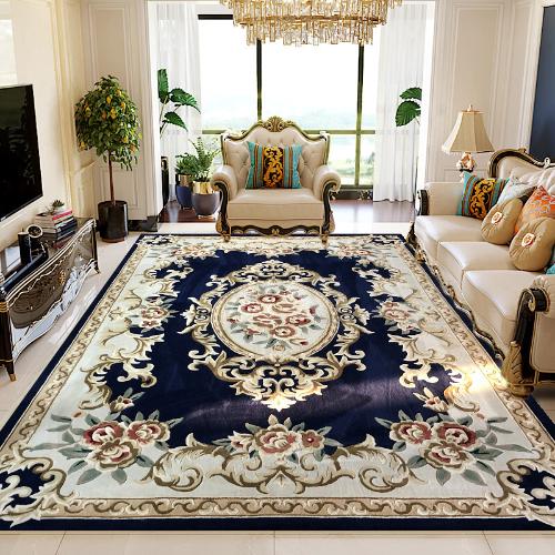 新中式中國風手工羊毛地毯客廳茶几毯臥室書房歐式美式輕奢牀邊毯