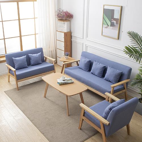辦公室沙發茶几組合套裝簡約現代休閒接待會客店鋪小型三人位沙發
