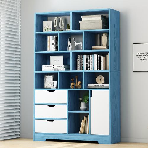 書架落地置物架省空間簡易櫃子家用多層收納現代組裝辦公室小書櫃