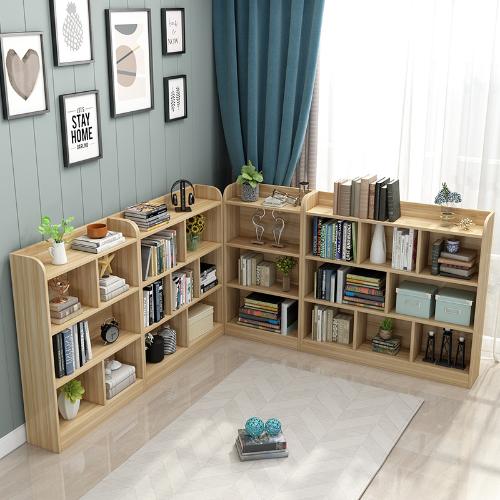 書櫃置物架兒童書架落地收納架簡約家用學生臥室客廳組合小櫃子