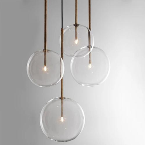北歐創意幾何吊燈個性圓形客廳餐廳咖啡廳吧檯燈臥室單頭吊燈