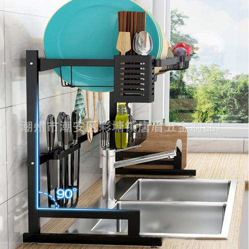 不鏽鋼廚房置物架水槽水池放碗架瀝水碗架碟架廚具用品收納架
