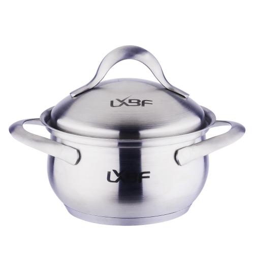 LXBF龍興寶富鍋具 304不鏽鋼湯鍋雙耳湯煲鍋 超厚鍛壓打底鍋工廠