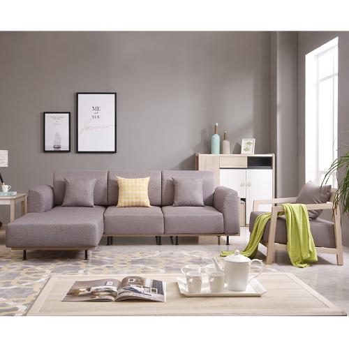 中式布藝沙發經濟小戶型沙發組合北歐現代簡約3+貴組合實木沙發
