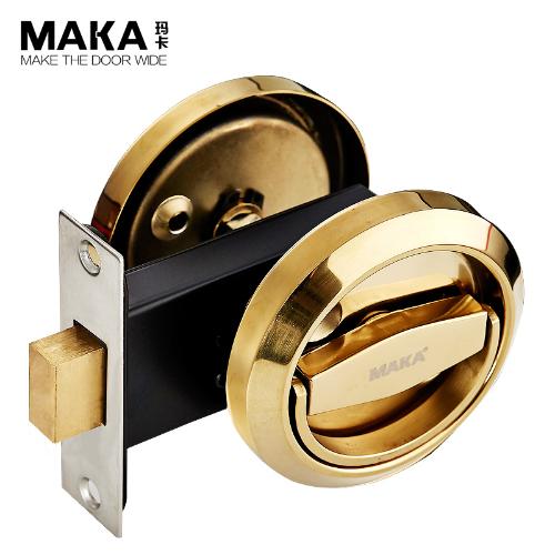 瑪卡304不鏽鋼隱形門鎖單面雙面暗門鎖拉手門鎖背景牆門鎖室內