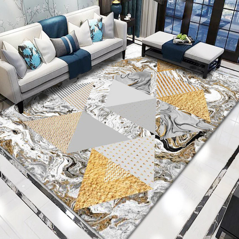 北欧抽象水墨简约现代客厅卧室地毯金色家装.tif.1 拷贝