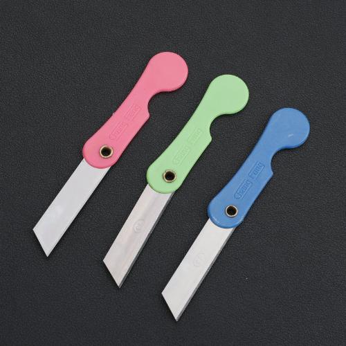 彩色摺疊鉛筆刀學生用塑料削筆刀美工刀裁紙刀快遞開箱塑料小刀