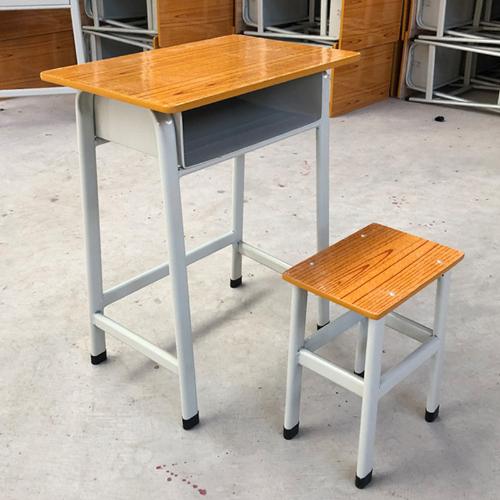 單人小學生輔導課桌椅學生課桌培訓桌木面單人寫字桌