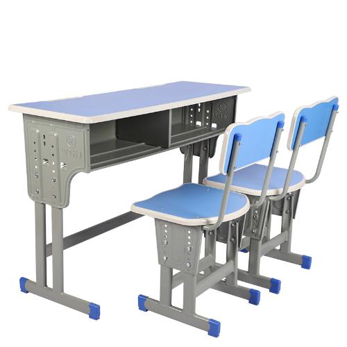廠家直供雙人學校中小學生課桌椅 可定製培訓班輔導班可升降課桌