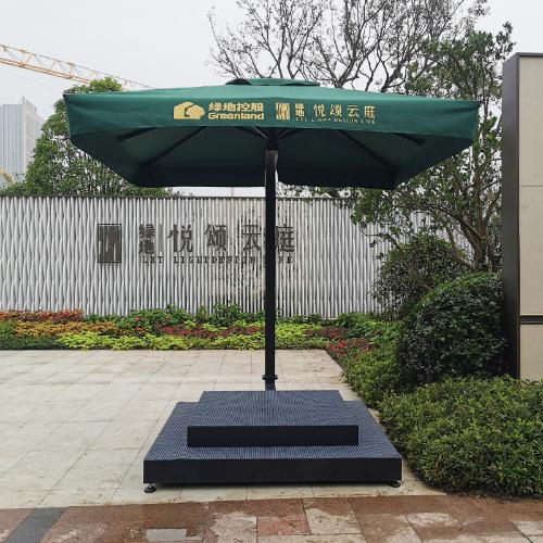 上海定製戶外太陽傘戶外遮陽傘保安崗亭傘售樓處物業擺攤羅馬庭院