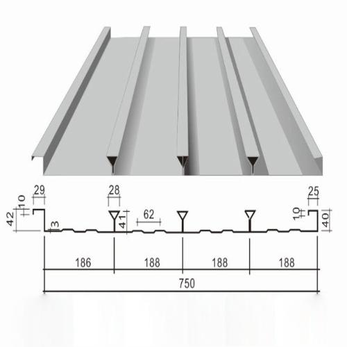 740/600/820閉口型樓承板鍍鋅壓型鋼板鋼結構加層鋼承板