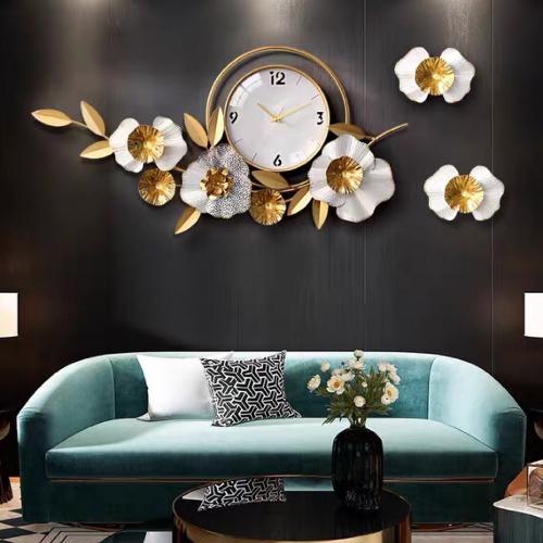 鐘錶掛鐘客廳家用時尚創意現代簡約裝飾藝術輕奢風北歐式掛牆時鐘