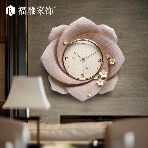 時鐘歐式掛鐘立體裝飾鍾創意掛鐘客廳裝飾鐘錶