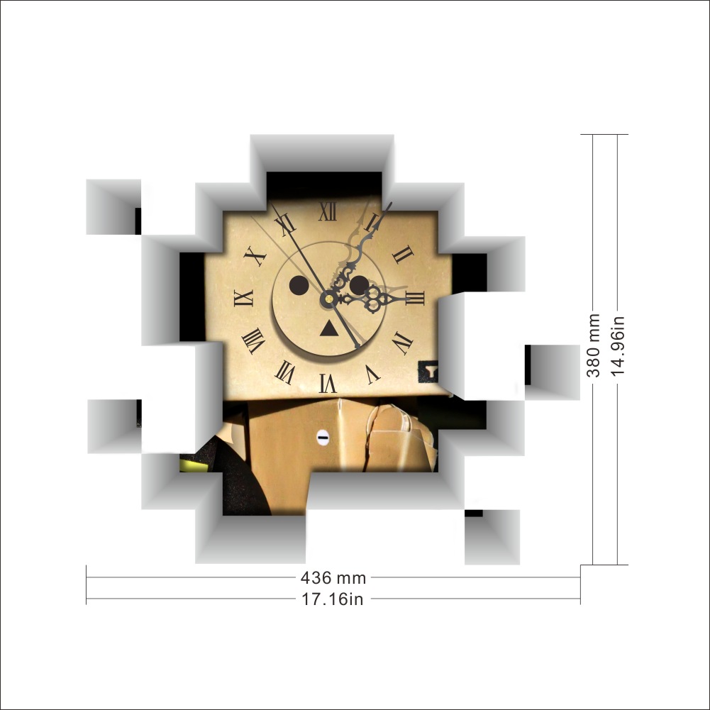 3D时钟个性创意挂钟