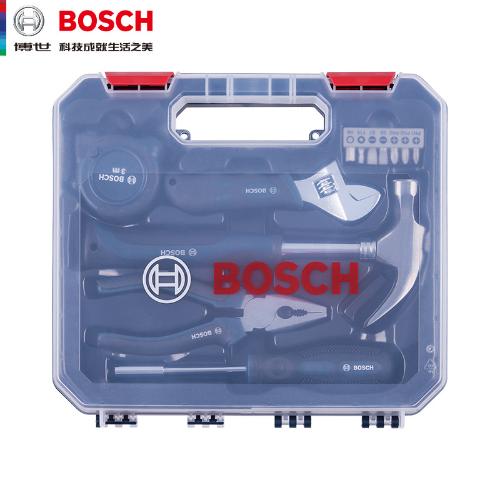 BOSCH博世108件套家用五金箱木工維修多功能66件手動工具12件套裝