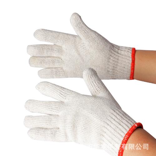 優質線手套結實耐用密度高工地作業手部防護加厚耐磨棉紗勞保手套