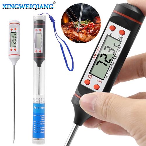 食物筆式探針溫度計 奶粉液體燒烤烘焙廚房測溫計 數顯電子溫度筆