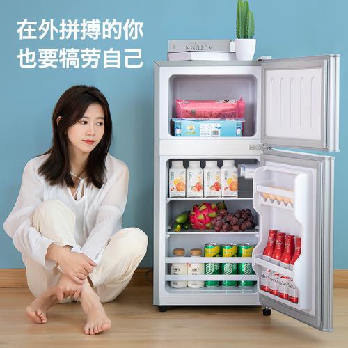 冰箱家用小型宿舍租房冷凍冷藏迷你雙開門電冰箱省電