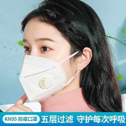 n95口罩現貨kn95透氣防護防塵過濾口鼻罩用品呼吸印花新年病毒