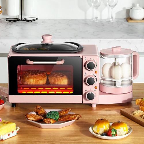 早餐機新款家用四合一早餐機電煎鍋多士爐烘焙電烤箱禮品