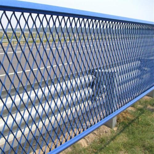 高速公路護欄網防眩目擋光網菱形鋼板網