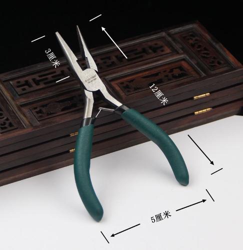 DIY工具手工製作斜口鉗 精品鑷子圓嘴鉗 5寸迷你型尖嘴鉗專用剪刀