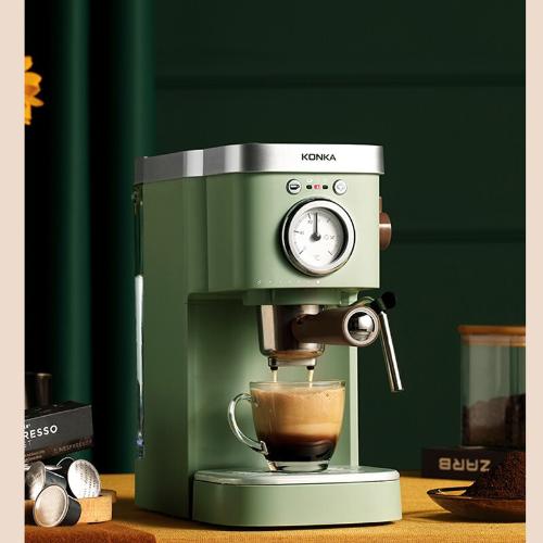 咖啡機意式半自動家用商用咖啡機萃取蒸汽打奶泡新款