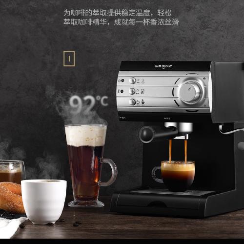 DL-KF6001意式小型家用咖啡機半全自動商用蒸汽式