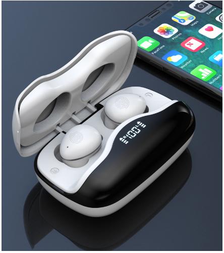 跨境私模 W16藍牙耳機 TWS無線數顯降噪耳機 黑科技應急移動電源