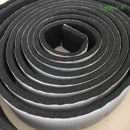 b1級隔熱阻燃橡塑板 自粘背膠橡塑保溫棉 空調黑色橡塑吸音發泡板