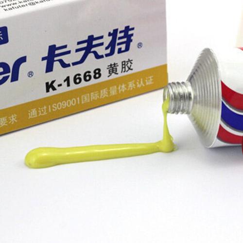 卡夫特k-1668 黃膠 電子定位膠 元件固定膠 85克 工業膠水 K-1668