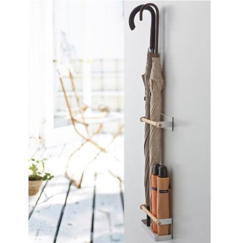 鐵藝家用雨傘架收納簡約創意磁鐵吸鐵壁掛站立傘架免釘門背冰箱貼
