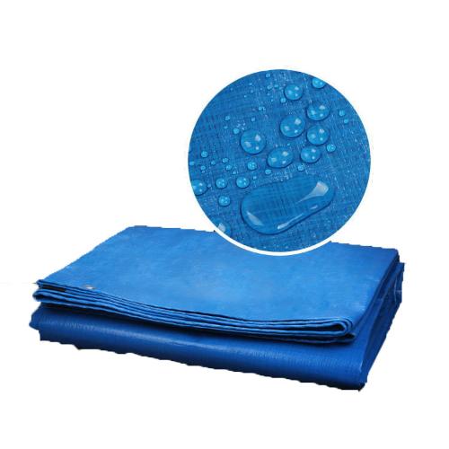 貨運篷布戶外防雨遮陽防塵塑料編織布汽車蓋布雨篷布雙面藍色棚布