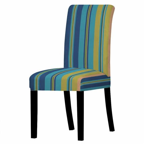 亞馬遜WISH新品彈力椅子套家用餐椅套子幾何條紋系列四季適用椅套
