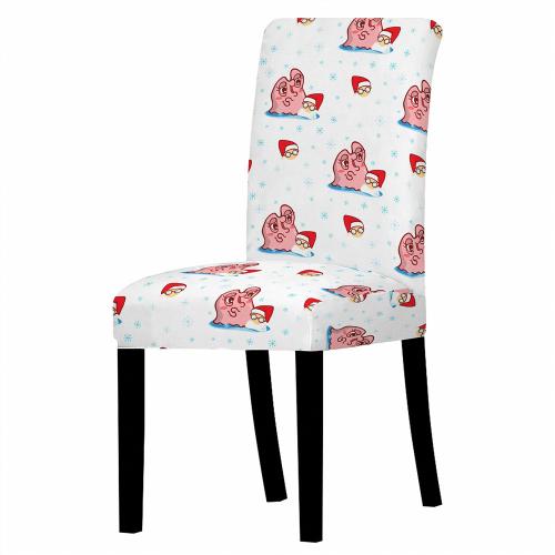 3D卡通印花椅子套跨境簡約餐廳家用餐桌椅全包彈力連體椅套罩布藝