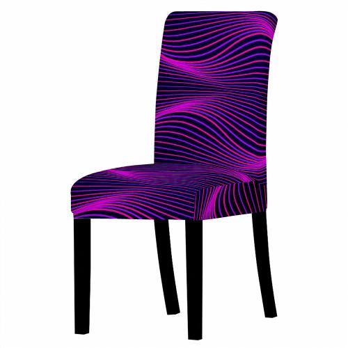 3D數碼印花連體全包彈力椅子套家用辦公椅套酒店餐廳四季可用