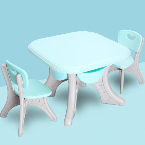 兒童桌椅套裝加厚幼兒園桌椅寶寶學習桌塑料桌子游戲桌玩具桌