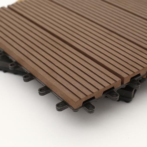 戶外陽臺棧道塑木地板 生態環保木塑地板 DIY拼接小地板
