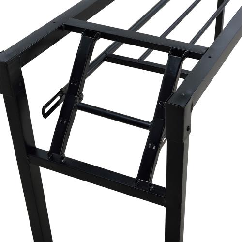 簡易摺疊桌架雙層彈簧摺疊架長條培訓會議加厚支架桌腿配件桌子