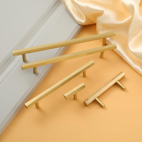 純銅牀頭櫃子拉手 新中式傢俱臥室衣櫃櫥櫃金色黃銅把手