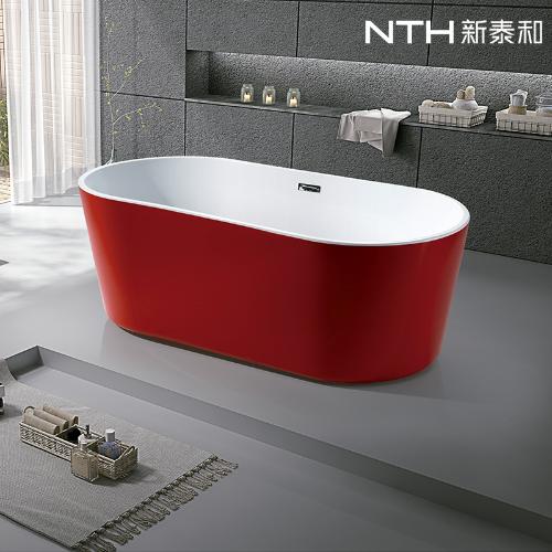 新泰和衛浴時尚簡約浴缸家用獨立亞克力一體無縫乾淨易潔浴盆
